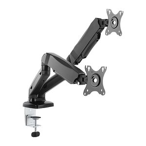 RaidSonic ICY BOX® Monitor-Halterung IB-MS304-T IB-MS304-T schwarz für 2 Monitore, Tischklemme, Tischbohrung