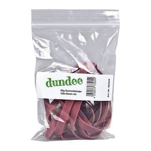 dundee Gummibänder rot 1,0 cm, Ø 13,0 cm, 50,0 g