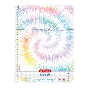 herlitz Collegeblock x.book Freedom liniert DIN A4 Innen- und Außenrand, 1 Block
