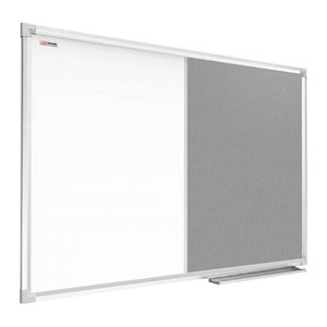 ALLboards Whiteboard-Pinnwand 90,0 x 60,0 cm Textil weiß