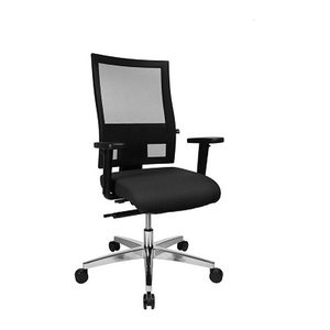 Topstar Bürostuhl Profi Net 11, PS59H T20 Stoff schwarz, Gestell alu