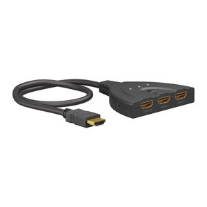 goobay HDMI™-Umschaltbox 3 auf 1 (4K @ 60 Hz)  HDMI-Switch, 1 St.
