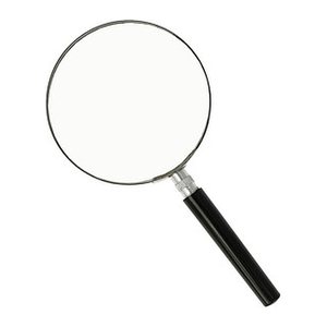 WESTCOTT Lupe schwarz 2-fach, Ø 90 mm