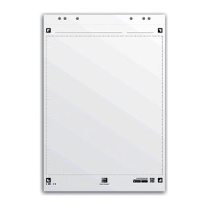 OXFORD Flipchart-Papier Smart Chart blanko 65,0 x 98,0 cm, 20 Blatt, 3 Blöcke