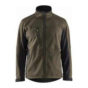 BLAKLÄDER® unisex Softshelljacke 4950 olivegrün, schwarz Größe 2XL