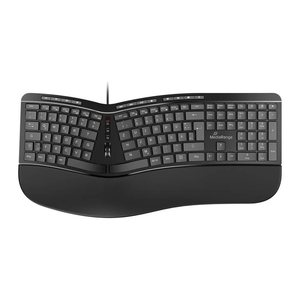 MediaRange MROS120 ergonomische Tastatur kabelgebunden schwarz