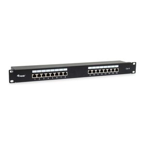 Equip 19" Patchpanel 16xRJ45 Cat6 FTP 1U 250MHz RAL9005