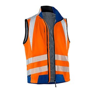 KÜBLER® unisex Warnweste REFLECTIQ orange, kornblau Größe 2XL