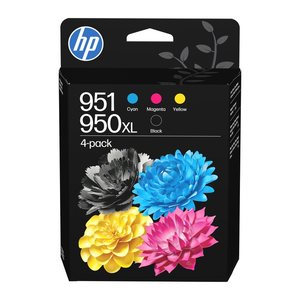 HP 950XL/951(C3WK1AE) schwarz, cyan, magenta, gelb Druckerpatronen, 4er-Set