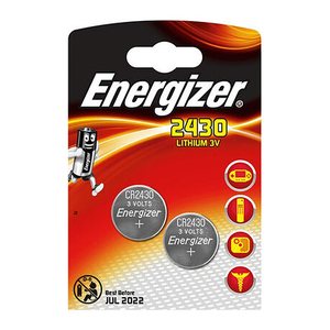Energizer Batterie Knopfzelle CR2430 3V 290mAh Lithium 2St.