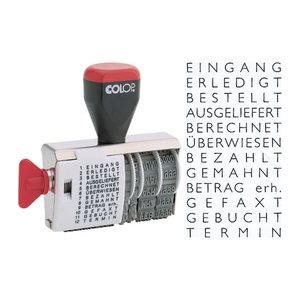 COLOP Datumstempel mit Text 04000/WD ohne Logo, 1 St.