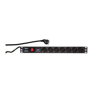 Logilink Steckdosenleiste 19" 7fach mit An/Aus Schalter