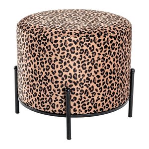 HAKU Möbel Wohnzimmer-Hocker 22952 Leopard, 1 St.