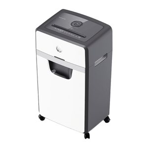 HP OneShred 24CC Aktenvernichter mit Partikelschnitt P-4, 4 x 35 mm, bis 24 Blatt, weiß
