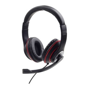 gembird Stereo-Headset mit Mikrofon, Schw.