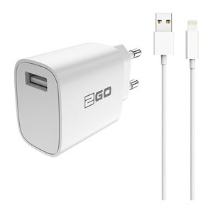 2GO Ladegerät 10,5W 1x USB-A inkl. Lightning Kabel - weiß