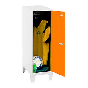 Simonrack Spind SIMONLOCKER DISM SINGLE weiß, orange 8425437120411, 1 Schließfach 30,0 x 50,0 x 101,5 cm