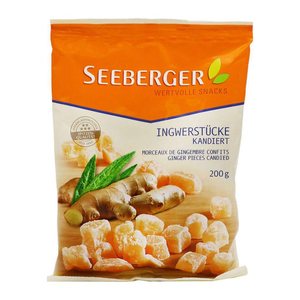 SEEBERGER Ingwerstücke kandiert Trockenfrüchte 200,0 g, 1 St.