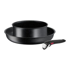 Tefal® Pfannen-Set INGENIO BLACK STONE schwarz 3-tlg., 1 Set