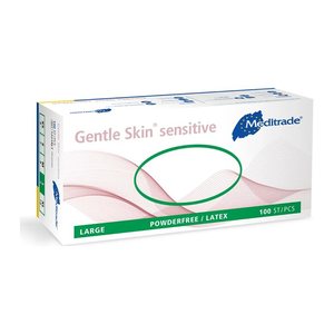 Meditrade® unisex Einmalhandschuhe Gentle Skin® sensitive beige Größe L, 100 St.
