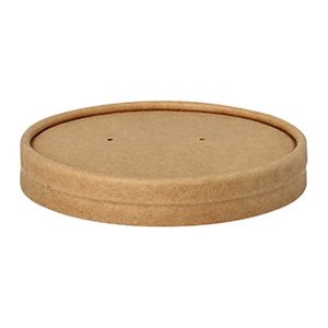 STARPAK Deckel für Einweg-Suppenbecher braun Ø 9,8 cm, 25 St.