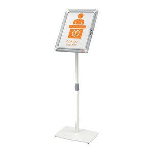 nobo Infoständer Premium Plus abschließbar silber DIN A3 42,0 x 30,0 x 80,0 - 131,0 cm, 1 St.