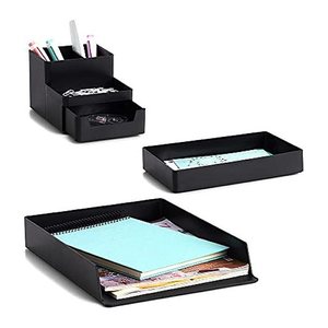 Zeller Schreibtisch-Organizer Universal schwarz Kunststoff 24,0 x 15,2 x 4,0 cm