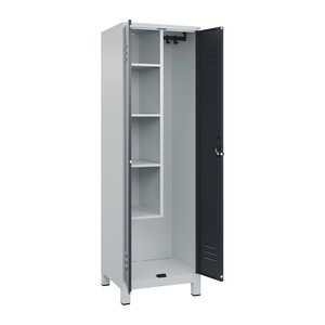 CP Putzmittelschrank Classic Plus 080110-00 S10008 anthrazitgrau, lichtgrau 4 Fachböden 60,0 x 50,0 x 195,0 cm, aufgebaut, 1 St.