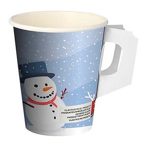 PAPSTAR Einweg-Trinkbecher Snowtime mehrfarbig 0,2 l, 50 St.