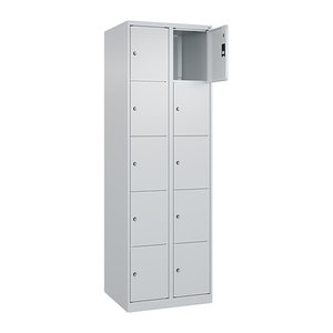 CP Schließfachschrank Classic Plus lichtgrau 080000-205 S10008, 10 Schließfächer 60,0 x 50,0 x 185,0 cm