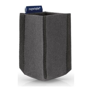magnetoplan Stiftehalter magnetoTray SMALL grau Filz 6,0 x 6,0 x 10,0 cm