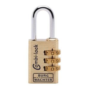 BURG WÄCHTER Vorhängeschloss Combi-Lock 80 40M gold, 1 St.