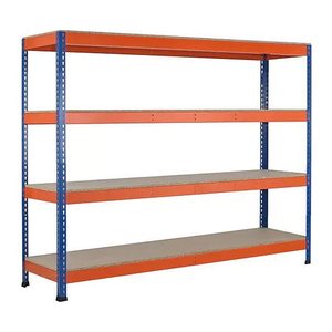 SCHULTE Schwerlast-Weitspannregal 18288-N blau 184,1 x 92,6 x 243,8 cm