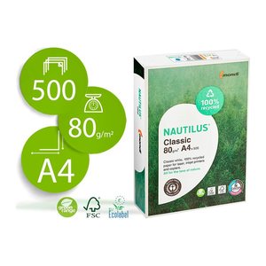 NAUTILUS® Recyclingpapier Classic DIN A4 80 g/qm 500 Blatt