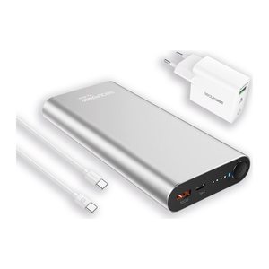 RealPower Powerbank PB-20000PD Pro Set silber 20.000mAh