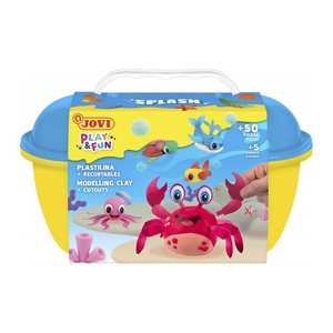 JOVI Modelliermasse Play & Fun Plastilina Splash mehrfarbig