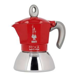 BIALETTI MOKA INDUCTION Espressokocher rot, 2 Tassen