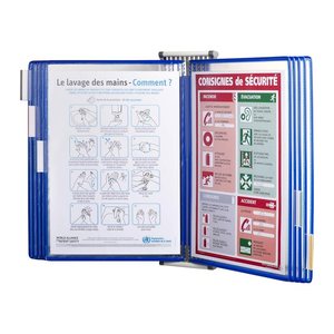 tarifold Wand-Sichttafelsystem 414101 DIN A4 blau mit 10 St. Sichttafeln, 1 St.