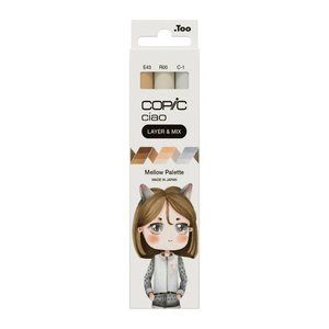 COPIC® Ciao Mellow Palette Layoutmarker-Set farbsortiert 1,0 + 6,0 mm, 3 St.