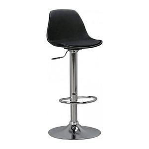 AMSTYLE Barhocker SPM2.001 schwarz Kunstleder, 1 St.