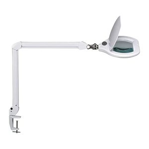 MAUL MAULcrystal LED Lupenleuchte weiß 18 W mit Tischklemme
