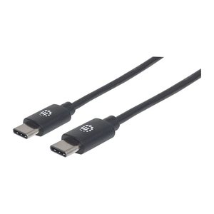 MANHATTAN USB 2.0 Typ C-Kabel C-Stecker/C-Stecker 2m schwarz