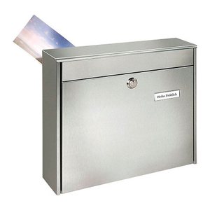 BURG WÄCHTER Briefkasten Borkum 3878 18730 silber