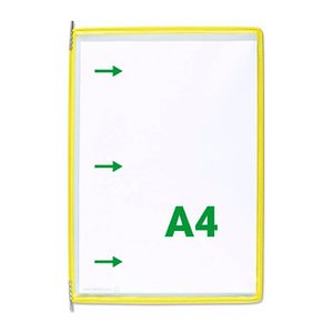 tarifold Sichttafeln DIN A4 gelb, Öffnung seitlich, 20 St.