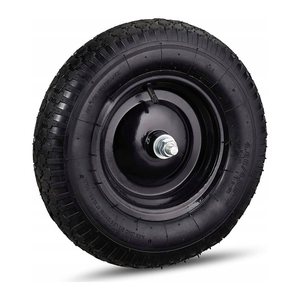 relaxdays Sackkarrenrad luftbereift schwarz Stahl Felgen, Achse 2,0 cm