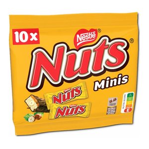 Nestlé NUTS Minis Schokoriegel 10 x 18,5 g, 10 St.