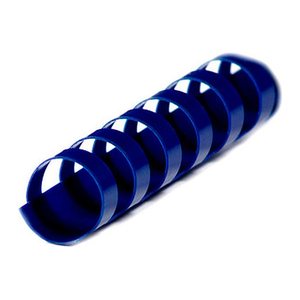 LMG Kunststoffbinderücken blau für 65 Blatt, 100 St.