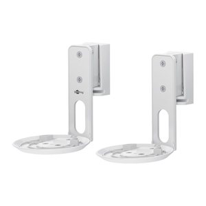 goobay Lautsprecher-Wandhalterung Modern Era 1 Flex weiß