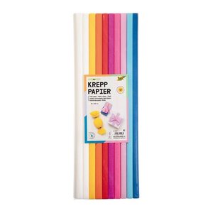 folia Krepppapier MIX farbsortiert 32 g/qm 10 Rollen