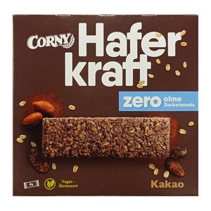CORNY Haferkraft zero Kakao Müsliriegel 4 Riegel, 4 St.